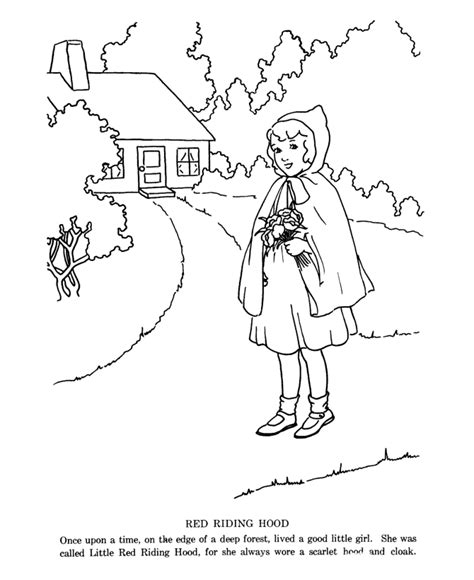red riding hood coloring pages    print