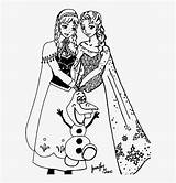 Elsa Anna Coloring Pages Printable Book Kristoff Pngkit sketch template