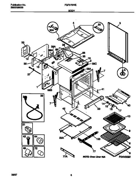 frigidaire oven parts diagram electric