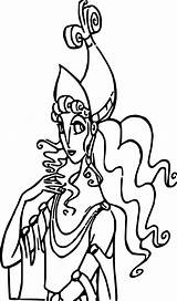 Hera Hercules Wecoloringpage sketch template