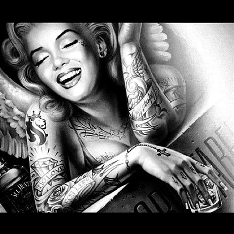 Tattooed Marilyn Monroe Wallpaper Wallpapersafari
