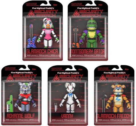 funko five nights at freddy s security breach action figure set of 5