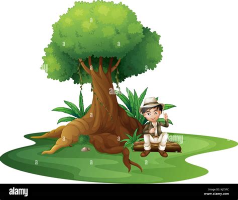 man sitting   tree drawing  res stock photography  images