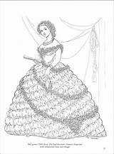 Coloring Pages Fashion Civil War Adults Colonial Adult Book Vintage Fashions Color Amazing Getcolorings Lady Rainbowresource Colouring Victorian Ladies Printables sketch template