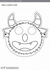 Monstre Caretas Masks Mascaras Karneval Máscaras Monstruos Supersimple Infantiles Gruffalo Maske Grüffelo Masken Ausmalen Supersimplelearning Includes Monstres Arbeitsblätter Vorlagen Projektideen sketch template