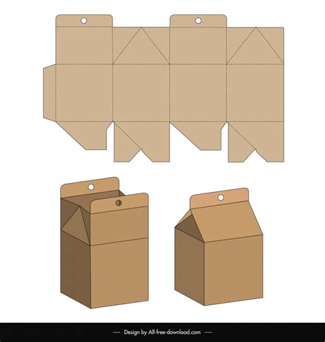 box packaging die cut template  object outline vectors graphic art