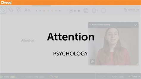 attention psychology chegg tutors youtube