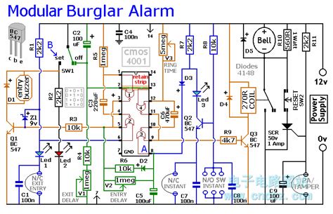 modular burglar alarm system controlcircuit circuit diagram seekiccom