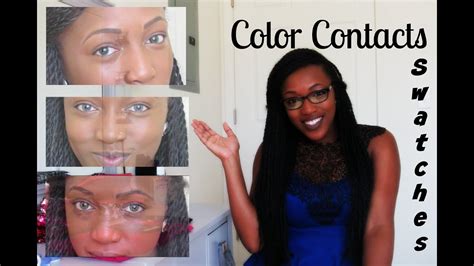 Color Contacts Swatches Melanin Brown Skin Edition Youtube
