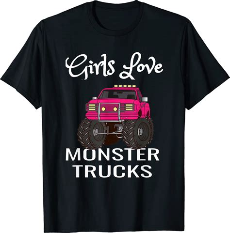 Girls Love Monster Trucks Pink Mud Racing Sport T T
