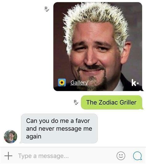 Ted Cruz Guy Fieri The Zodiac Griller Funny Pictures Humor