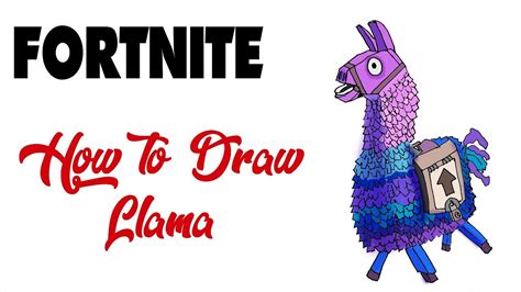 draw llama fortnite youtube