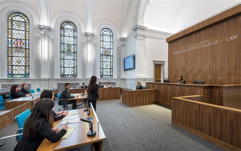 courtrooms american university washington college  law