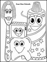 Coloring Dental Pages Health Colouring Book sketch template