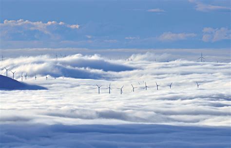 image  windmills   clouds