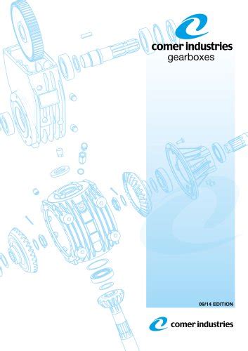 gearboxes comer industries  catalogs technical documentation brochure