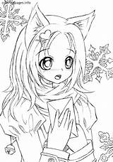Coloring Pages Anime Teenagers Girl Teenage Printable Color Getcolorings Colorin Tween sketch template