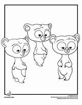 Coloring Pages Disney Goldie Junior Bear Template sketch template