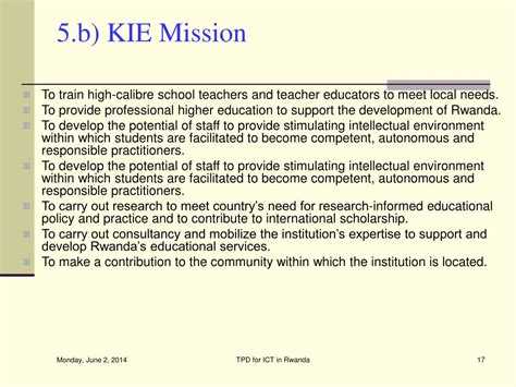 ppt overview of rwanda teacher professional development in ict
