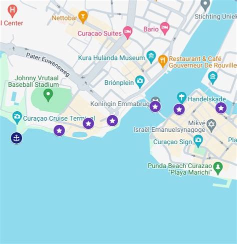 curacao cruise port map pedalgoacomcruise google  maps