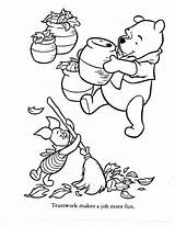 Pooh Winnie Coloring Pot Pages Honey Getdrawings Getcolorings sketch template