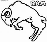 Ram Coloring Pages Colorings Animal sketch template