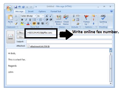 send fax  outlook fast easy