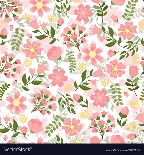 seamless spring floral background royalty  vector image