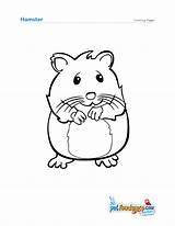 Hamster Hamsters Kleurplaten Doudiwome1975 Colombo Huisdier Thema Criceti sketch template