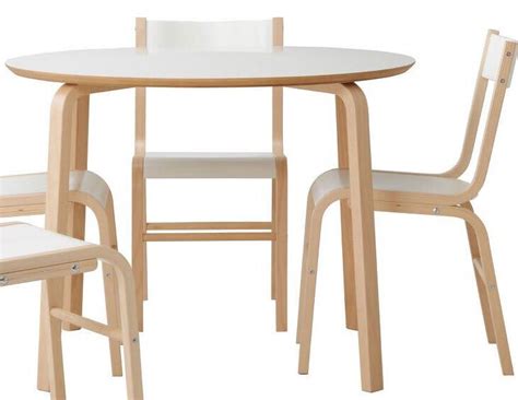 ikea skoghall  dining table   chairs white  roslin