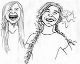 Laughing sketch template