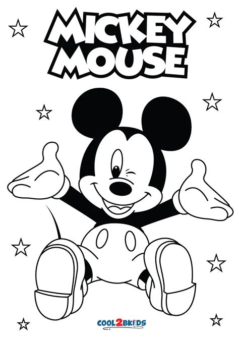 ziua copilului  imprumuta delicat printable mickey mouse coloring