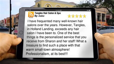 tangles hair salon spa youtube