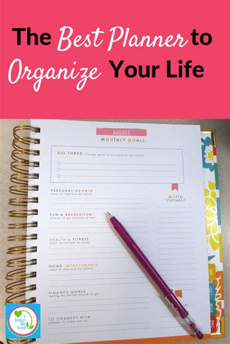 planner  organize  life   life lived
