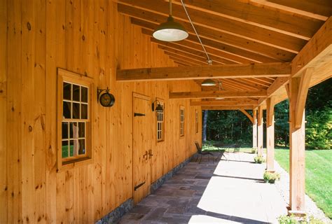 exceptionally built post beam  barn yard great