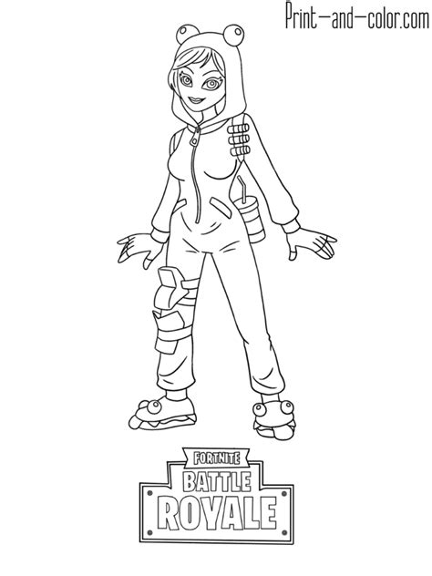 fortnite coloring pages easy coloring page blog