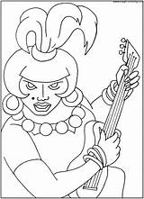 Coloring Pages Magic Musicians Bremen Town sketch template