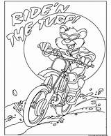 Coloring Bmx Pages Biker Bear Comments Coloringhome sketch template