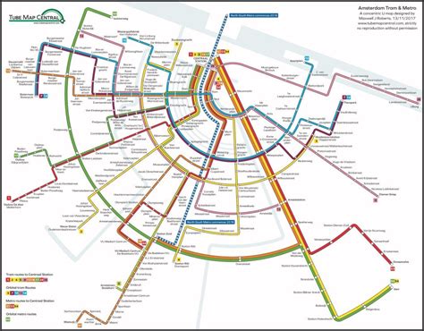 holland dutch train rail maps in amsterdam tram map printable