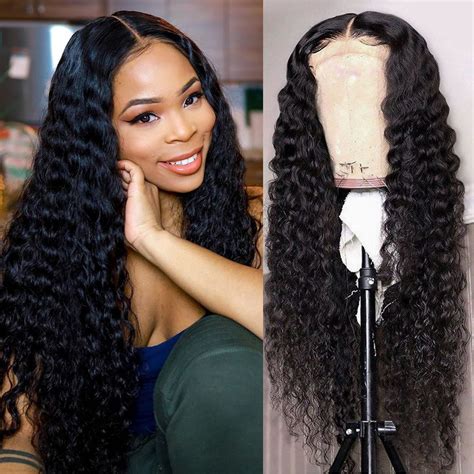 deep wave lace front wig high density