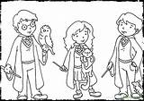 Harry Potter Coloring Pages Hermione Weasley Ron Color Characters Ginny Printable Lego Drawing Dobby Cartoon Getcolorings Kids Quidditch Getdrawings Print sketch template
