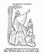Sermon Jesus Beatitude Teaches Teach Biblia Teachings Iglesia 6th sketch template