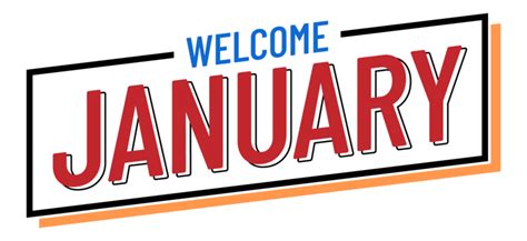 january  clipart transparent png hd  january sign january  sign png