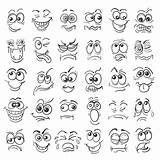 Emotion Expressions Gesicht Gesichter Emozione Fronti Insieme Disegnato Fumetto Scarabocchio Expression Zeichnen Freude Googly Google Vectorified 123rf sketch template