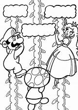 Coloring Luigi Mario Pages Print Peach Comments sketch template