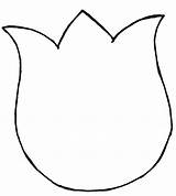 Tulip Flower Outline Printable Clipart Cut Template Stem Tulips Pattern Templates Cliparts Petal Cutout Large Patterns Outlines Clip Flowers Shape sketch template