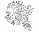 Death Note Pages Coloring Ryuk Character Getcolorings Temtodasas Drawings Another Lovely sketch template