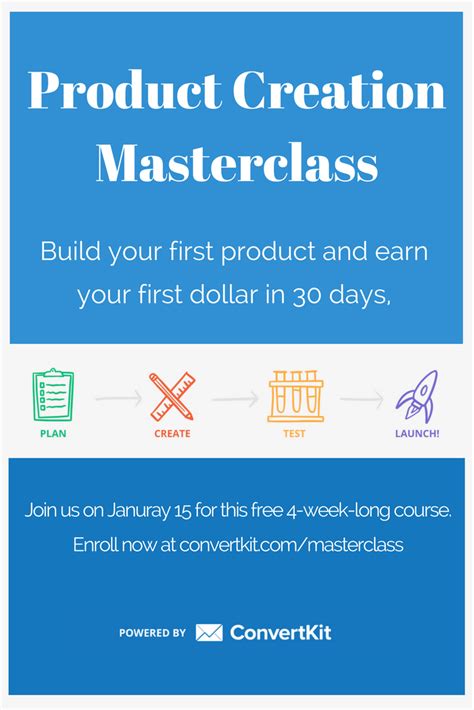 Get 30 Days Of Convertkit For Free As A Masterclass Participant