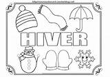 Hiver Maternelle Coloriages Vacances Colorier Bonnet Gants Nounoudunord Couleur Activité Enfants sketch template