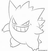 Gengar Pokemon Coloring Pages Printable Print Kids Info Colouring Outline Drawing Color Dragon Prints Drawings sketch template